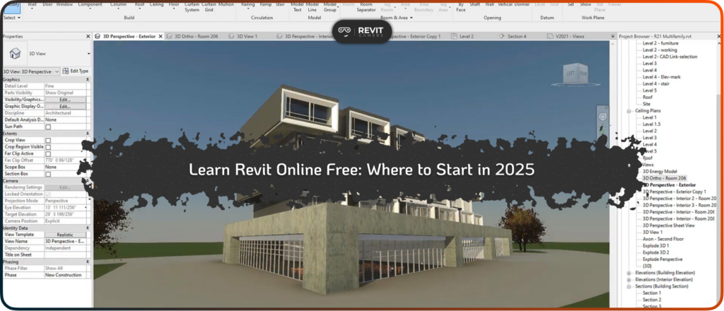 Learn Revit Online Free_ Where to Start in 2025