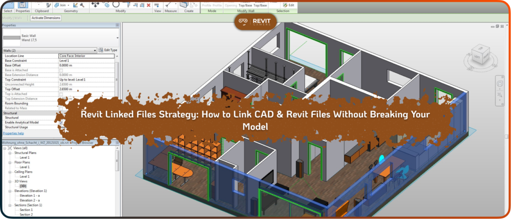 Revit Linked Files Strategy_ How to Link CAD & Revit Files Without Breaking Your Model