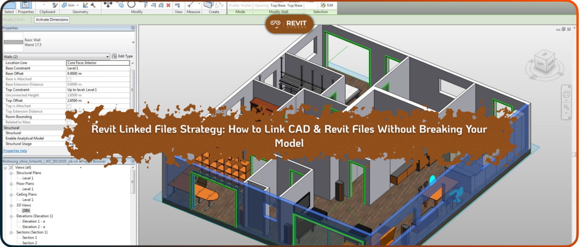Revit Linked Files Strategy_ How to Link CAD & Revit Files Without Breaking Your Model
