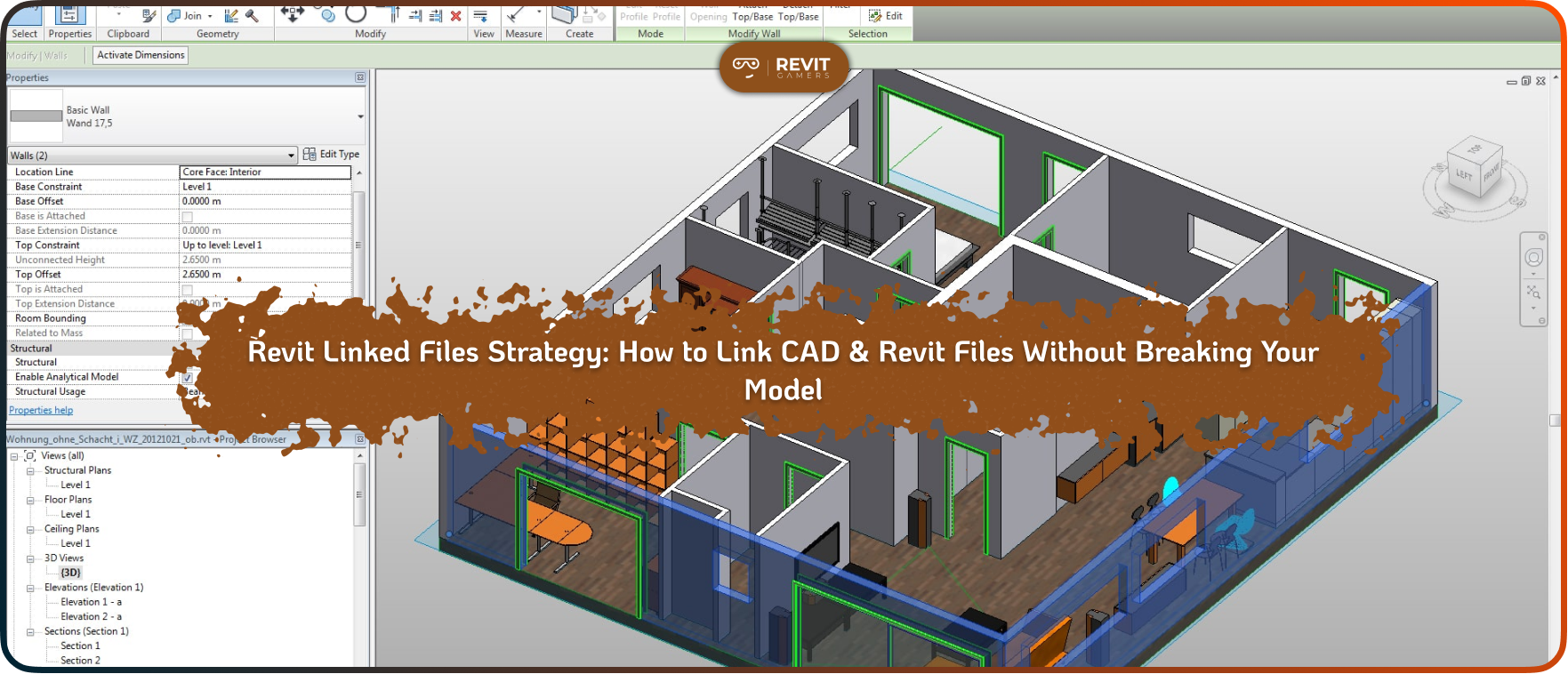 Revit Linked Files Strategy_ How to Link CAD & Revit Files Without Breaking Your Model