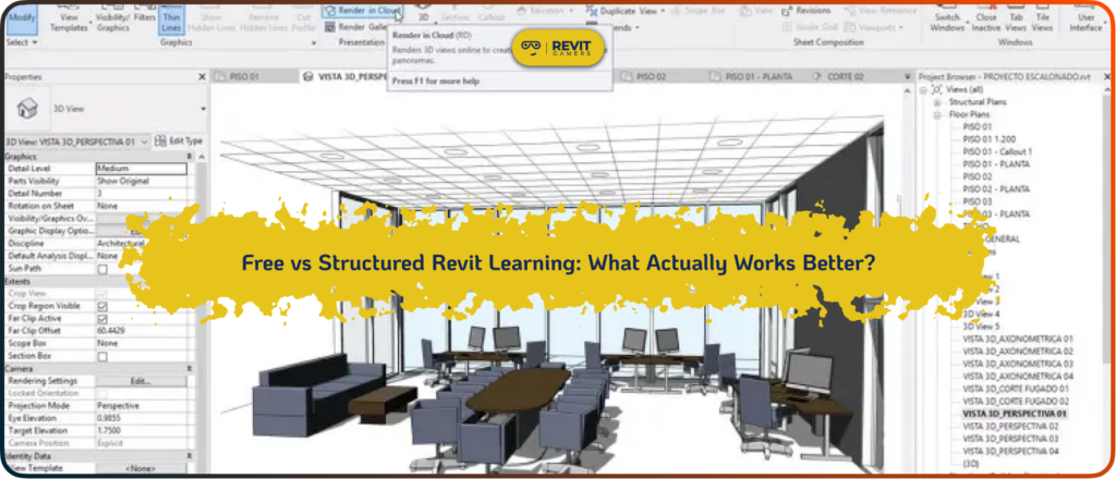 Free vs Structured Revit Learning: What Actually Works Better?