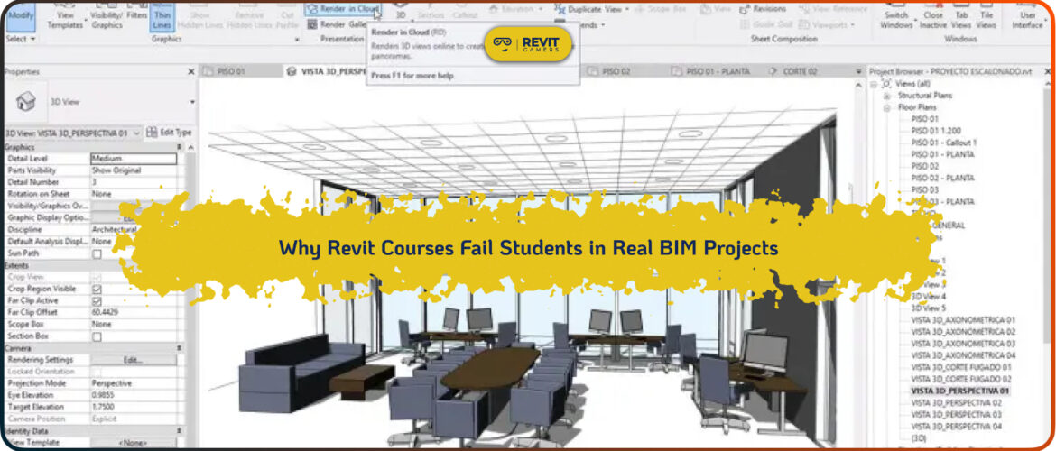 Why Revit Courses Fail Students in Real BIM Projects